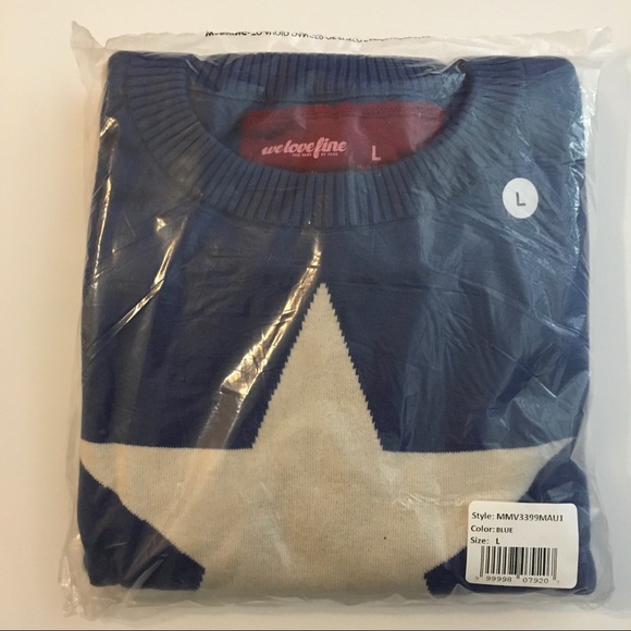 WeLoveFine Marvel Captain America Knit Sweater - Picture 5 of 14